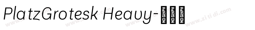 PlatzGrotesk Heavy字体转换